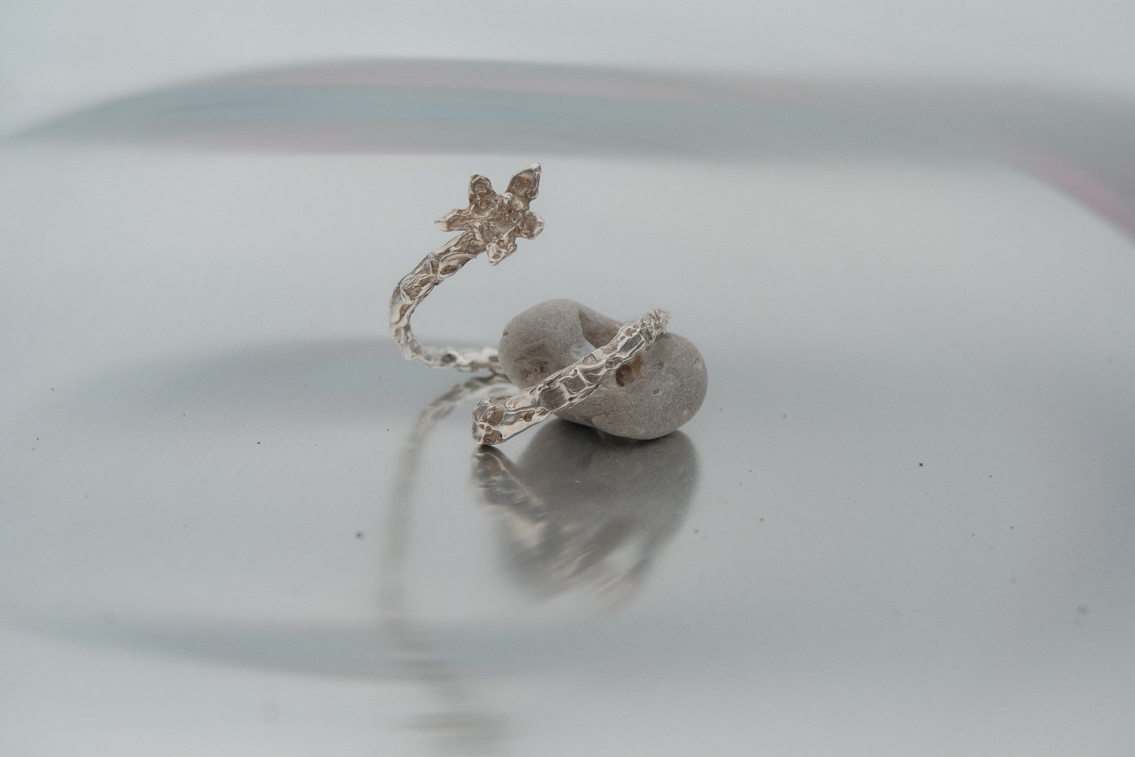 Orchid wrap cuff