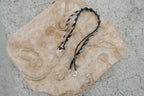 Whorl pendant & suede + silk whipstitch cord