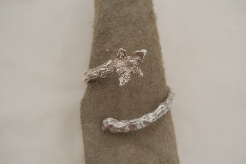 Orchid wrap cuff