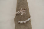 Orchid wrap cuff