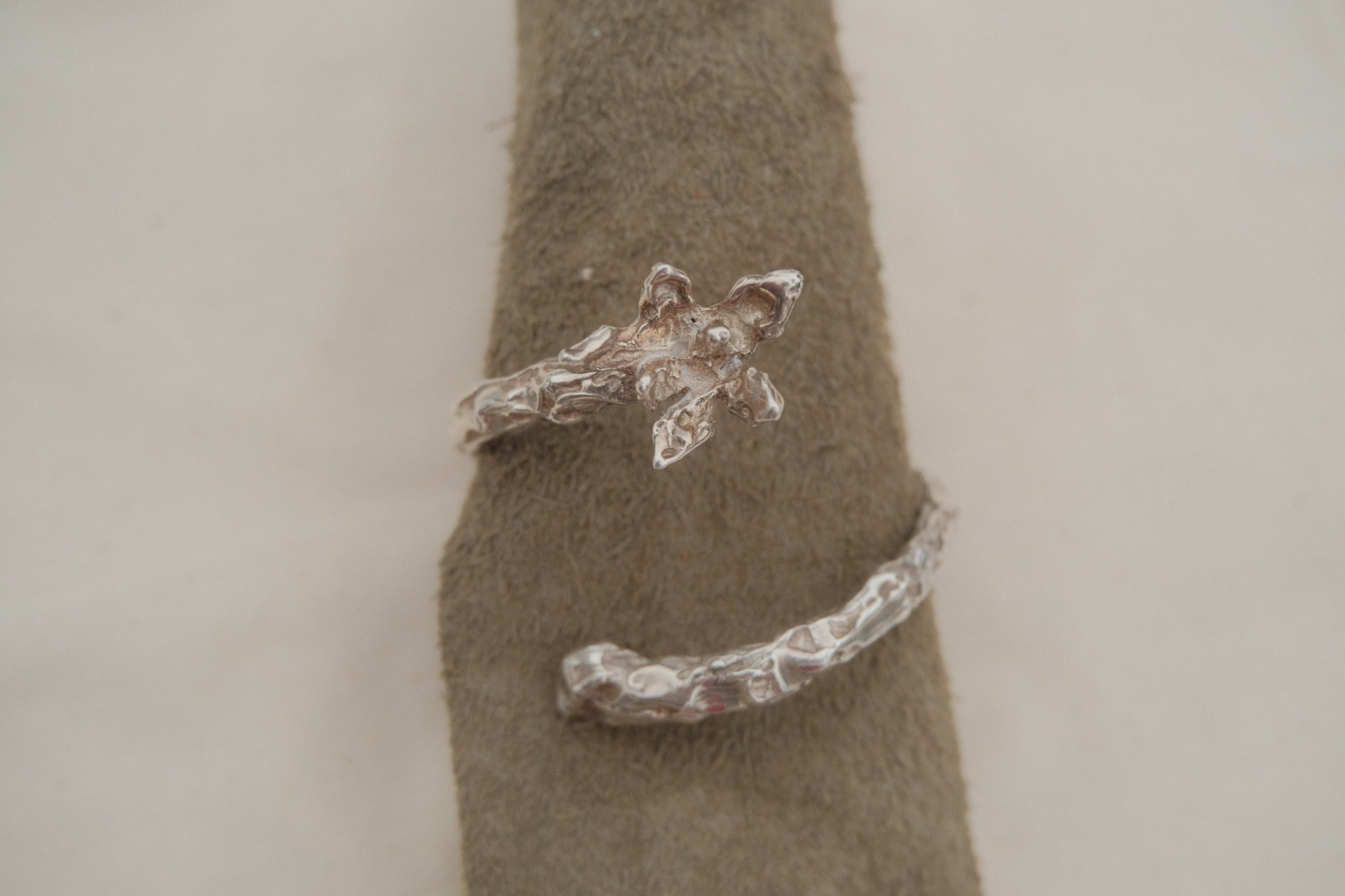 Orchid wrap cuff
