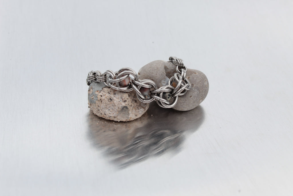 Captured bead bracelet