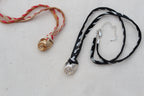 Whorl pendant & suede + silk whipstitch cord